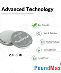 Premium Cr2450 3V Lithium Button Cell Batteries 5 Count For Car Key Fobs Remote Controls Desk Calculators And Smart Electronic Devices Delivers Big Time Power With Solid Long Haul Reliability You Can Count On - close-up of CR2450 battery.