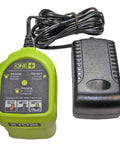 18V One Plus Battery Charger P119 P100 P101 NiCad And LiIon Overnight Charger with compact green design and durable housing