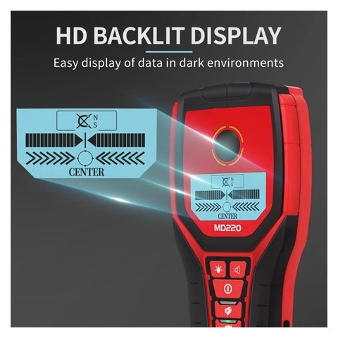 Hit The Sweet Spot Every Time With This Four In One Wall Scanner And Stud Finder with HD backlit display for easy visibility.