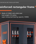 CNC Tool Holder Cabinet With Drawer And Storage Organizer Rack For Garage BT CAT40 120CAP Pro Grade Heavy Duty SPCC Steel Frame