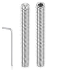 DIY Ready Cup Point Hex Socket Set Screws M3 0.5x30mm 304 Stainless Steel Headless Allen Grub Screws With Hex Key Wrench 10 Pack