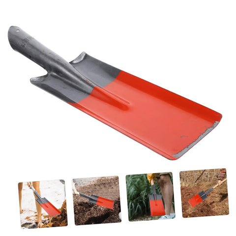 Heavy Duty Garden Shovel Spade Multi Function Tool For Soil Dirt Gravel And Garbage Cleanup Great For Yard Patio Balcony And Outdoor Projects Built To Last With Durable Metal Construction And Comfortable Handle For Easy Use In Garden Farm Or Home.