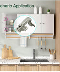 Top Shelf 90 Degree Corner Cabinet Hinges Featuring Slick Silent Soft Close Buffer And Rock Solid Cold Rolled Steel Build For Zero Hassle Mounting And Smooth Daily Closure Two Pack shown installed in a modern kitchen cabinet.