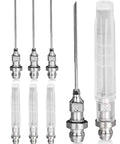 8 Piece Grease Gun Needle Tip Set For DIY And Pros 18 Gauge Stainless Steel Mini Syringe Nozzles 6 Cm Long Removable Tips