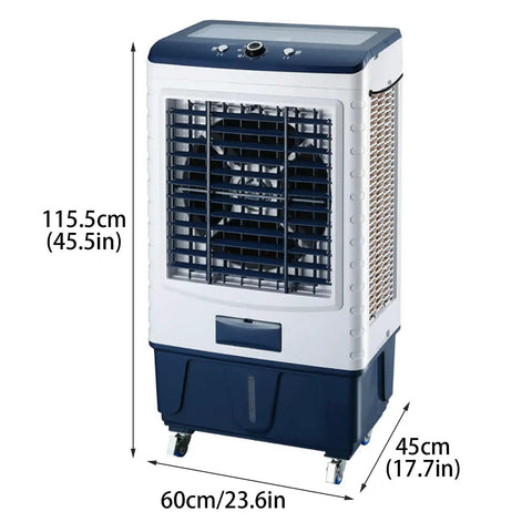 Stay Chill All Day Long With This Portable Evaporative Air Cooler Boasting three custom wind settings, 115.5cm tall.
