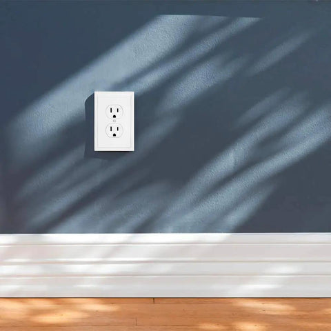 Dope Modern Edge Decorative Wall Plate And Switch Plate Cover Set In White Zinc Alloy Durable Single Duplex 3 Pack Easy Install Neutral Finish