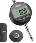 Pro Grade Digital Dial Indicator 1 Inch With 0.0005 Inch Resolution, LCD Readout, Zinc Alloy Body With Rear Cover