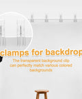 Balloon Arch Clips Kit 20 Pack Transparent Plastic Clips for backdrop and party decor photo studio setup