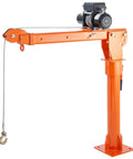 Electric Pickup Truck Crane With 6000 Lb Winch 12V Bed Mounted Folding Jib Hoist Steel Construction 360 Degree Swivel