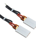 PTC heating elements, 2 pcs, aluminum-shell with red insulated leads and black wires
