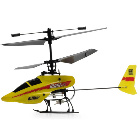 MCX Anniversary Edition RC Helicopter Ready To Fly Indoor Ultra Micro Flyer yellow model side view