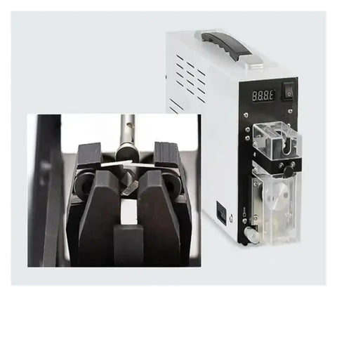 Heavy Duty Electric Wire Stripper Machine For Fast Cable Prepping showing cutting mechanism and digital control panel.