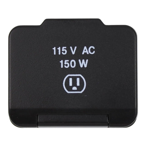 Heavy Duty Inverter Power Outlet Plug That Just Slides Right Into Your Console For A No Sweat Upgrade On Your Daily Grind Or Road Trip Setup Compatible With Chrysler Pacifica Dodge Durango Jeep Grand Cherokee Ram 1500, black power plug with voltage and wattage printed.