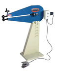 36 Inch Metal Bead Roller For 16 Gauge Mild Steel With Pro Grade Performance, featuring a 110V motorized system and foot pedal control.