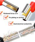 Close-up of 200 Pcs Wire Ferrule Kit with insulated ferrule connectors showing thickened brass core and good electrical conductivity.