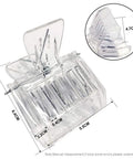 Bee Queen Cage Catcher Clips 12 Pack Transparent Plastic Beekeeping Kit with dimensions for one hand use