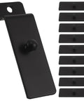 Heavy Duty Black Carbon Steel Slatwall Hooks Set 10 Pack Easy Mount Display Hangers For Pictures Tools And Kitchenware