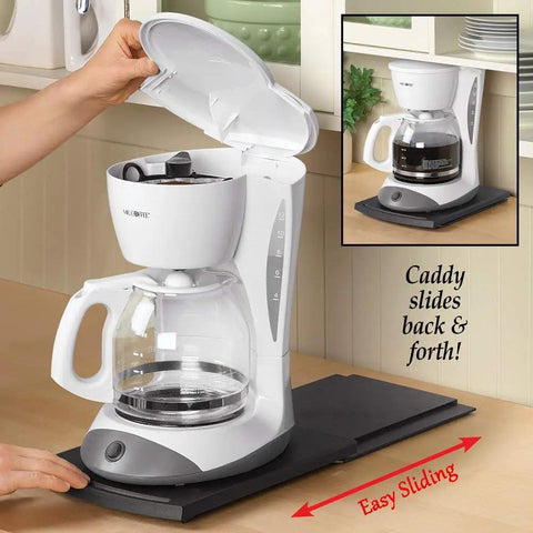 Heavy Duty Sliding Tray Mat For Coffee Makers And Kitchen Appliances Move Heavy Countertop Equipment Easily