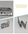 Self Closing Cabinet Door Hinge 90 Degree Folding Butt Hinge In Chrome Plated Steel multiple angles