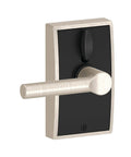 Touchscreen Keyless Lever Door Lock With Satin Nickel Finish, Century Electronic Entry Lock For Front Door, No Keys Needed