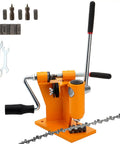 2 In 1 Chainsaw Chain Breaker And Rivet Spinner Kit For Home Shop Benchtop Repair with tools and chain display