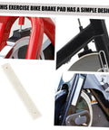 Four Piece Fitness Bike Brake Pad Set for Exercise Bike Replacement Braking Pads Easy Install Quick Release Braking Blocks