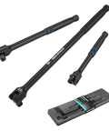 Badass Heavy Duty Breaker Bar Set With Premium Chrome Alloy Build And Durable Black Phosphate Coating For No Sweat Torque Tasks On Heavily Rusty Bolts, showing three bars and a holder.