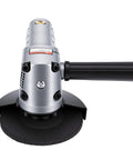 Air Powered 4 Inch Angle Grinder 11000 RPM Lightweight Frame With Solid Grip for grinding and polishing, showcasing the front view.
