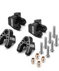 Heavy Duty Aluminum Shock Mount Height Lift Kit For 1/18 RC Crawler TRX4M Defender Bronco Upgrade Black CNC Machined and bolts