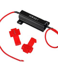 4 Pack 50W 6 Ohm LED Load Resistors For Turn Signals Stop Hyper Flash And Error Codes With Eight Quick Wire Connectors, black color