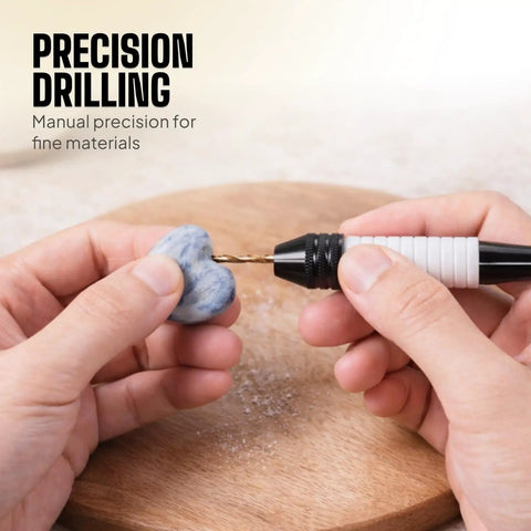 Using Pin Vise Hand Drill Manual For Jewelry Making With Micro Drill Bits 0.8mm To 2.5mm Rotary Craft Drill For Resin