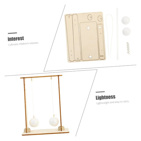 Wood-based hands-on physics experiment kit with floating-ball tool, ideal for students. Hands On Physics Experiment Tools And Principle Kit For Students Real World Science Lab Set For Classroom Learning And Home Practice Perfect For Teachers And Curious Learners To Nail Core Physics Concepts.
