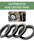 4 Pack Hub Centric Ring Set, 60.1 Mm To 73.1 Mm Wheel Bore Adapters, heavy duty polycarbonate rings for wheel mounting.