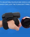 Diving Light Glove With Adjustable Wrist Strap Flashlight Holder Waterproof Nylon Mount For Hands Free Scuba Snorkeling Night Dive