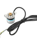 Half Hollow Shaft Incremental Encoder for 3 Phase Motors 6mm Shaft DC 5 24V Switch Encoder with cable for CNC use