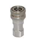 Heavy Duty 1/4 Inch Npt Iso 7241 B Series Stainless Steel Quick Disconnect Hydraulic Coupling Set end fitting with threaded design.