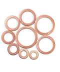 Copper Metric Sealing Washers For Oil Drain Plug 400 Pieces Crush Washer Kit, assorted copper sealing washers in 9 metric sizes