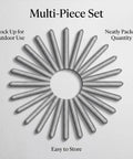 Low Temperature Welding Rod Set For Aluminum And Stainless Steel, 30 Piece Universal Melt Rods arranged in a circle pattern