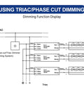 Wiring diagram for Beefy 300W Dimmable LED Driver With 5 In 1 Dimming For ELV MLV Triac 0 To 10V applications, showing triac dimming.