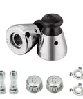 YiiSeeJo 2-pack universal pressure cooker relief valve kit; stainless steel anti-blocking covers and exhaust rod