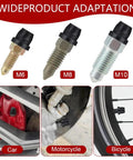 18 Pack Heavy Duty Rubber Brake Bleeder Screw Caps And Durable Grease Fitting Zerk Caps with M6, M8, M10 sizes for cars, motorcycles, bicycles.
