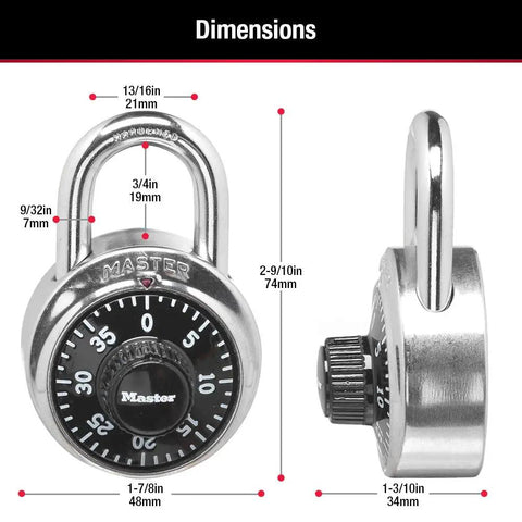 Black Gym Locker Padlock With Preset Three Digit Combination For Indoor Use Easy Setup No Key Entry Durable And Secure Two Pack