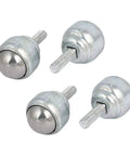 4Pack 25Mm Roller Ball Transfer Bearings With Threaded Stem Universal Caster Wheel Unit For Table Conveyor Heavy Duty Rolling Wheels
