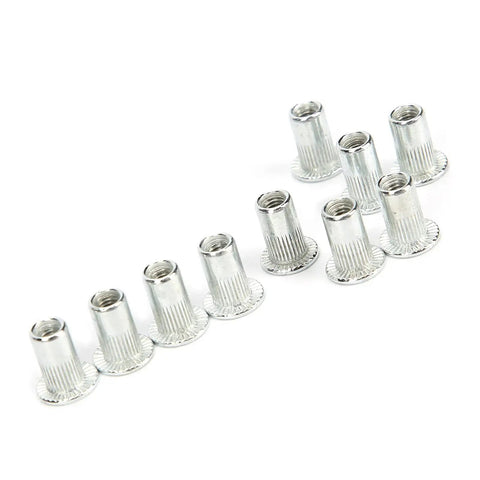 100 Piece Rivet Nuts Kit M3x20 Hollow Thread Inserts Aluminum Alloy Fasteners Hardware For Quick Beefy Riveting In Auto Body Metalworking DIY Projects And Industrial Applications, M3x20 inserts
