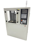 Programmable CNC Milling And Drilling Machine With 157.75 Inch By 5.51 Inch Workbench For Drilling Milling Tapping And Cutting Pro Grade High Speed 12000 RPM Spindle 220V 60Hz Power Heavy Duty Shop Ready, shown with control panel and enclosed body