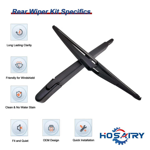 Rear Wiper Arm Blade Set For Mercedes Benz GLE Class And ML SUVs Easy Install 12 Inch Replacement and features overview