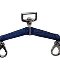 Double Buckle Swivel Lunging Chin Strap for Horse Training, Heavy Duty Nylon Lunge Strap with Solid Nickel Buckles, Dark Blue