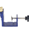 Side view of Mini Pocket Hole Jig Kit Set for Woodworking with Pro Grade Aluminum Alloy Carpentry Locator and adjustable angles.