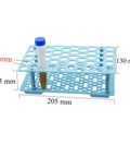 Three Pack Test Tube Rack With Fifty Wells, 16mm Hole Diameter, Holds 10ml And 15ml Centrifuge Tubes, Detachable Plastic Lab Stand