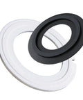 RV Toilet Seal Kit Replacement For Dometic Sealand VacuFlush Toilets 110 111 210 510 Upgraded Bowl Seal Without Drain Holes For Precise Fit No Shifting Easy Install Leak Free Flush, white and black seals